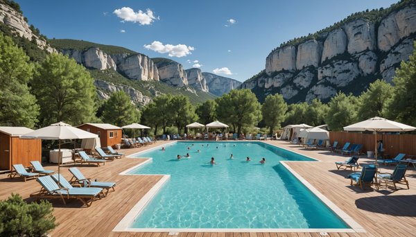 Profiter d'une piscine lors de vacances en camping dans le verdon